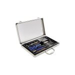 Coffret d'outils pour horlogers, 13 pi�ces, dans un �tui en aluminium avec couvercle transparent, couleur ...