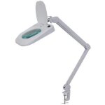 Velleman - lampe de travail de bureau � led avec loupe - 5 dioptries - 10 w - 60 led - blanc