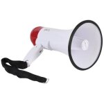 Velleman mp10sr m�gaphone int�rieur / ext�rieur 10 w rouge, blanc