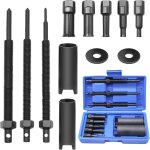 Velo extracteur de roulements interieur avec valises moul�es par soufflage arrache roulement avec 5 pinces(9 ...