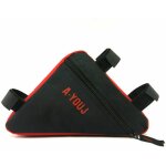 V�lo triangle sac sport sac de rangement ext�rieur v�lo de montagne haut tube faisceau sac, rouge