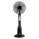 Ventilateur brumisateur oscillant livoo dom411 90w 3 vitesses h125cm d45cm noir