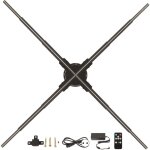 Ventilateur d'hologramme 3d, projecteur wifi, r�solution 2000x928, ventilateur led holographique pour ...