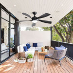 Ventilateur de plafond 132 cm led dimmable 3 couleurs ? moteur silencieux 6 vitesses, sens r�versible, ...