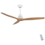 De ventilateur de plafond de 65w et 52  avec a t�l�commande, minuterie, mode hiver - �t�, 3 vitesses ...