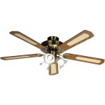 Ventilateur de plafond baleares bois 60w 132cm
