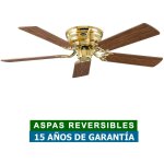 Casafan - ventilateur de plafond classic flat iii laiton poli 132