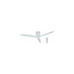 Ventilateur de plafond dc 52' moteur 3 pales en bois blanc