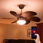 Ventilateur de plafond interrupteur � tirette ventilateur aller et retour ventilateur plafonnier, bois ...