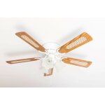 Pepeo - ventilateur de plafond kisa deluxe wh chêne / noyer avec éclairage Pepeo - ventilateur de plafond kisa deluxe wh chêne / noyer avec éclairage