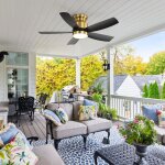 Ventilateur de plafond avec led 106 cm ? moteur silencieux dc, 5 pales en abs, lumi�re 3 couleurs dimmable, ...