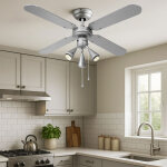 Ventilateur de plafond led interrupteur � tirette ventilateur aller - retour ventilateur pales r�versibles, ...