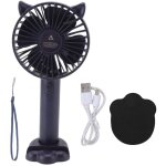 Ventilateur de poche rechargeable usb 3 vitesses r�gulables - portable l�ger abs pc pour voyage - bleu ...