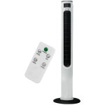 Ventilateur de tour ventilateur colonne, tlcommande timer 70 oscillant 3 vitesses, 55 watt, h=120cm ...
