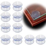 Ventouses double face 2cm en plastique pvc transparent pour miroirs de table en verre, paquet de 10