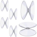 Ventouses double face, 6 pi�ces 4 cm ventouses transparentes, extra fortes pvc plastique suspension rideau ...