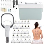 Ventouses th�rapeutiques, 24 piezas ventouses chinoises, ventouse massage avec instructions et carte ...