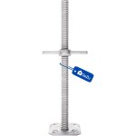 V�rin d?�chafaudage r�glable avec tige filet�e �38 mm ? longueur 1000 mm ? galvanis� � chaud ? plaque ...