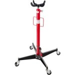 V�rin de fosse hydraulique arebos acier - 500 kg - rouge et noir - r�glable en hauteur de 105 � 185 cm ...