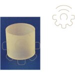 Verre de rechange 80x80 mm pour lampes 100w cartouche filtrante gaz