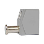 Verrou de baie coulissante pne poussoir finition aluminium torbel h0pdm352m