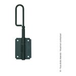 Verrou ba�onnette en acier pr�peint, h. 300 x l. 60 x p. 20 mm