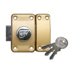 Iseo cavers - verrou � bouton bronze - cylindre 30 mm - p�ne 110 mm - city 25 - is�o