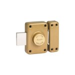 Verrou � bouton ghb 5 ailettes longueur 95 mm cylindre 40 mm pour portes en bois ? s�curit� renforc�e ...