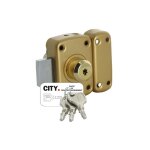 Verrou double entre4116 g. b cavith - iseo jaune / dor