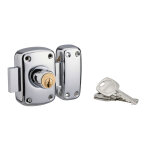 Thirard - verrou double entre corvette pour porte d'entre, cylindre 45mm, acier, 3 cls, chrom - thirard ...