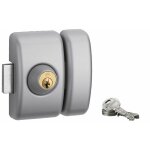 Thirard - verrou double entre universel pour porte d'entre, cylindre 45mm, acier, 3 cls, epoxy argent ...