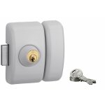 Thirard - verrou double entre universel pour porte d'entre, cylindre 45mm, acier, 3 cls, epoxy blanc ...
