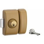 Thirard - verrou double entre universel pour porte d'entre, cylindre 45mm, acier, 3 cls, epoxy bronze ...