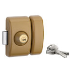 Thirard - verrou double entr�e universel pour porte d'entr�e, cylindre 45mm, acier, 4 cl�s, epoxy bronze ...