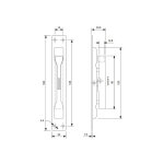 Verrou � levier � encastrer simple action sevax 860420