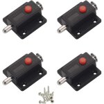 Verrou, loquet � glissi�re de s�curit� � bouton � ressort automatique pour armoire, loquets de porte ...