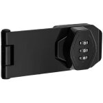 Verrou porte, 151 mm fermeture porte verrouillable, targette de porte avec code num�rique, verrou � loquet ...