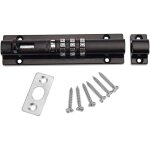 Verrou de porte � code m�canique serrure verrouillage portail � combinaison sans cl� vis de fixation ...