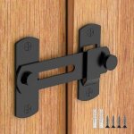 Verrou de porte coulissante pivotant � 180� pour plus d'intimit� - verrou et loquet de s�curit� pour ...