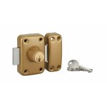 Verrou pour porte d'entr�e vitr�e capital � cylindre double 60 mm - thirard