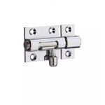 Verrou pour porte de meuble targette laiton chrom 35 mm - thirard