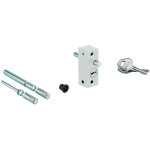 Thirard - verrou  tige pour fentre et baie coulissante, blanc, 2 cls