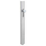 Verrou vertical, � souder, hauteur 300mm, p�ne plat coulissant, acier zingu� - thirard