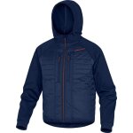 Veste  capuche homme bleu marine / orange, coupe - vent taille m, moove ( prix pour 1 )