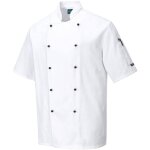 Veste cuisine kent manches courtes blanc l Veste cuisine kent manches courtes blanc l