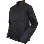 Veste de cuisine lma passoire manches longues noir l