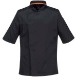 Veste cuisine manches courtes maille respirable portwest noir m Veste cuisine manches courtes maille respirable portwest noir m