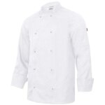 Veste de cuisine manches longues avec boutons pression velilla blanc 54 Veste de cuisine manches longues avec boutons pression velilla blanc 54