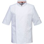 Veste de cuisinier maille pro s / s couleur : blanc taille m portwest Veste de cuisinier maille pro s / s couleur : blanc taille m portwest