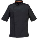 Veste cuisine manches courtes maille respirable portwest noir xxl